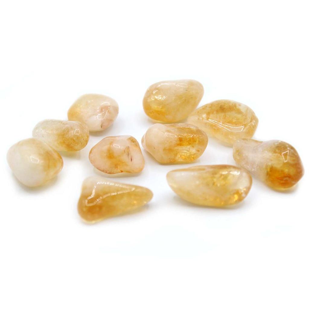 Citrine Tumbled Stones 24 Piece Set Brazil