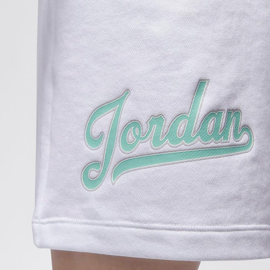 Jordan Спортивные повседневные шорты Flight MVP с логотипом и буквенным принтом на шнуровке, мужские плавки, белые FN4701-100
