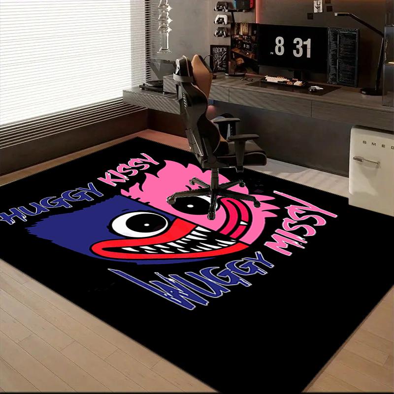 Blue Monster Huggy Family Area Rug Suitable for Indoor And Outdoor,Carpets for Kitchens, Homes, Offices, Living Rooms,Home Decor,Christmas Gift