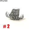 Saltwater Lure Fishing Accessories Triple Anchor Hooks Sea Trolling 4X Treble Hook Fishhooks