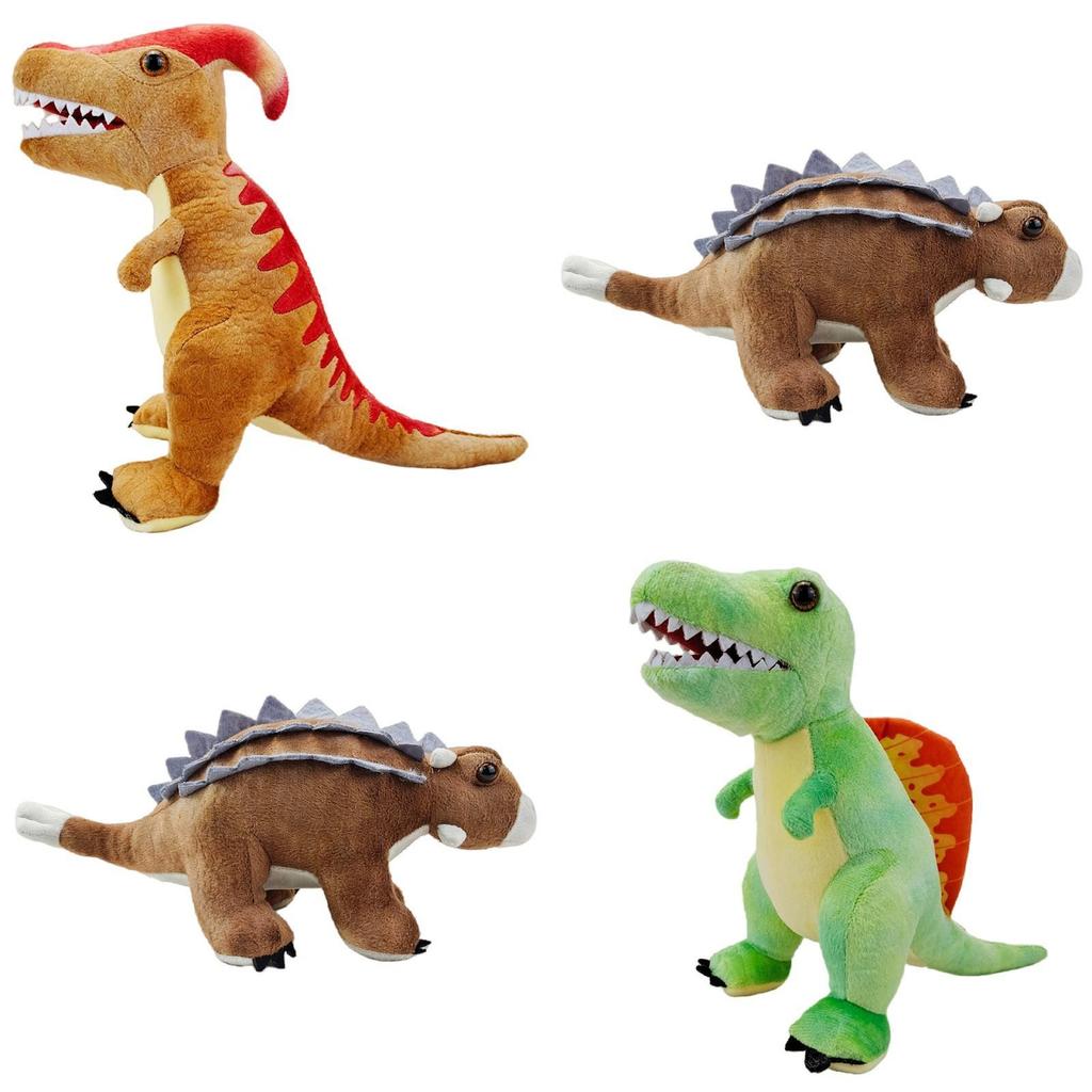 Adorable Plush Dinosaur Stuffed Toys Perfect Holiday Gifts Triceratops And T-rex