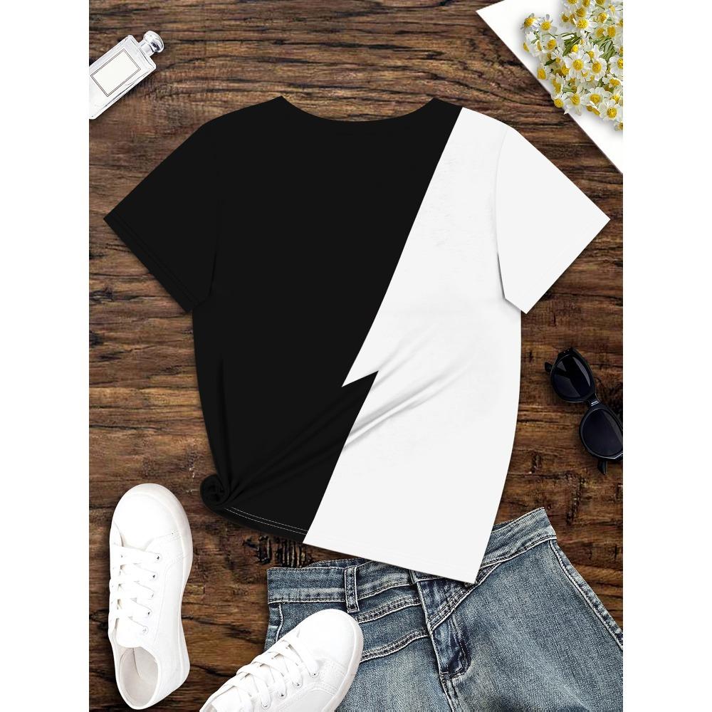 Full body printed breathable V-neck short-sleeved faith T-shirt