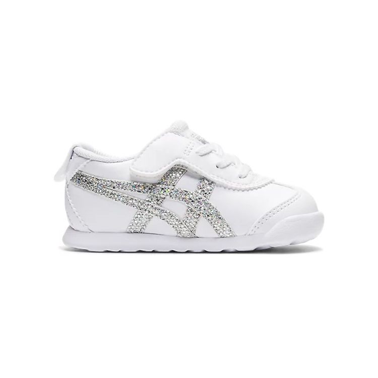 ONITSUKA TIGER Mexico 66 Удобные Прочные Амортизирующие Низкие Спортивные Повседневные Кроссовки Детские кроссовки Серебристый 1184A173-101
