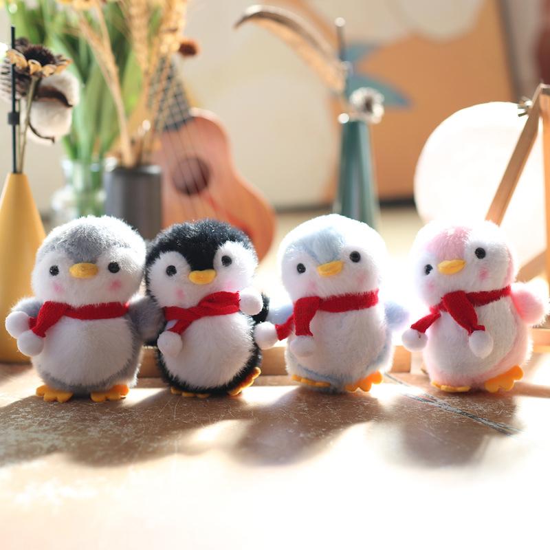 Милый мультяшный пингвин плюшевая кукла рюкзак подвесные украшения сумка брелок кулон девичья милая мягкая игрушка тряпичная кукла детский подарок на день рождения