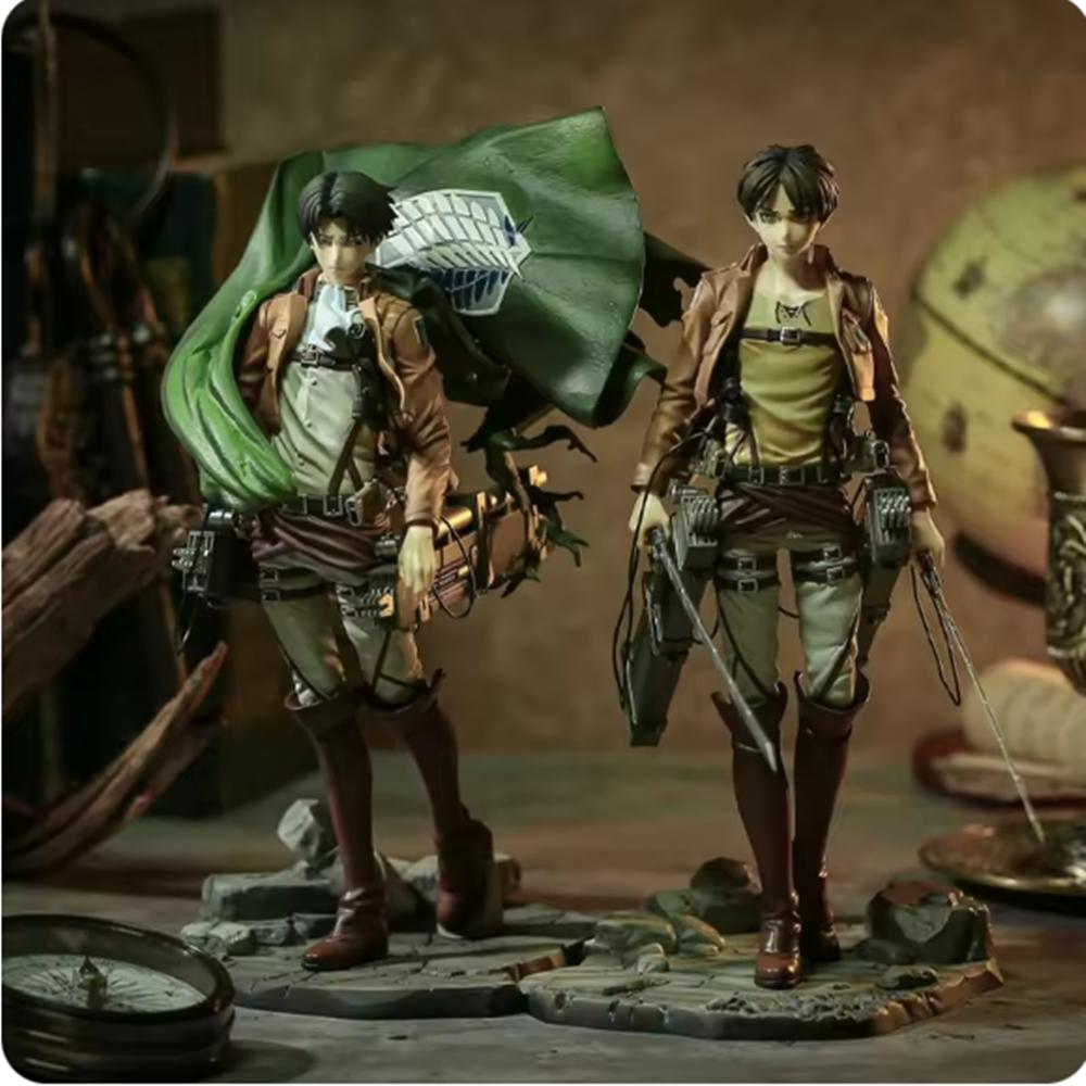 Атака Титанов Эрен Йегер Аниме Фигурка Shingeki no Kyojin Леви Аккерман Фигурка Действия Фигурка Модель Кукла Игрушки