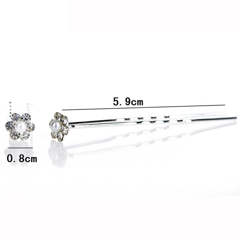 40 Pcs Wedding Hair Pins Pearl Flower Bridal Hairpins Hair Accessories