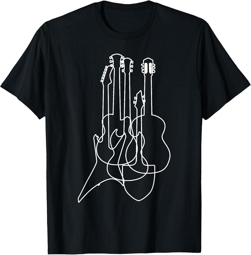 Electric Acoustic Guitars Classical Music Lover Gift TShirt Unisex T-Shirt