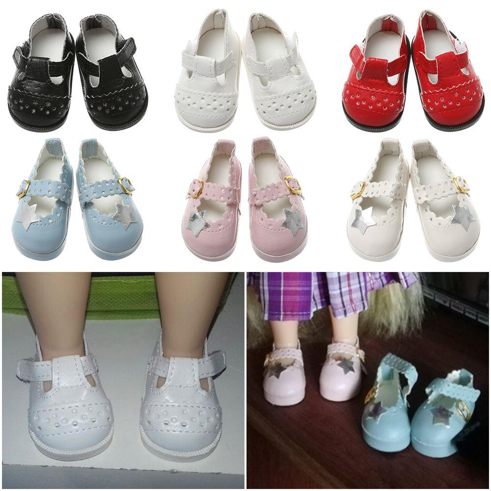 Birthday Gifts Toys Doll Accessories Doll Shoes PU Leather Shoes Pentagram Toy Shoes 16 Inch Doll