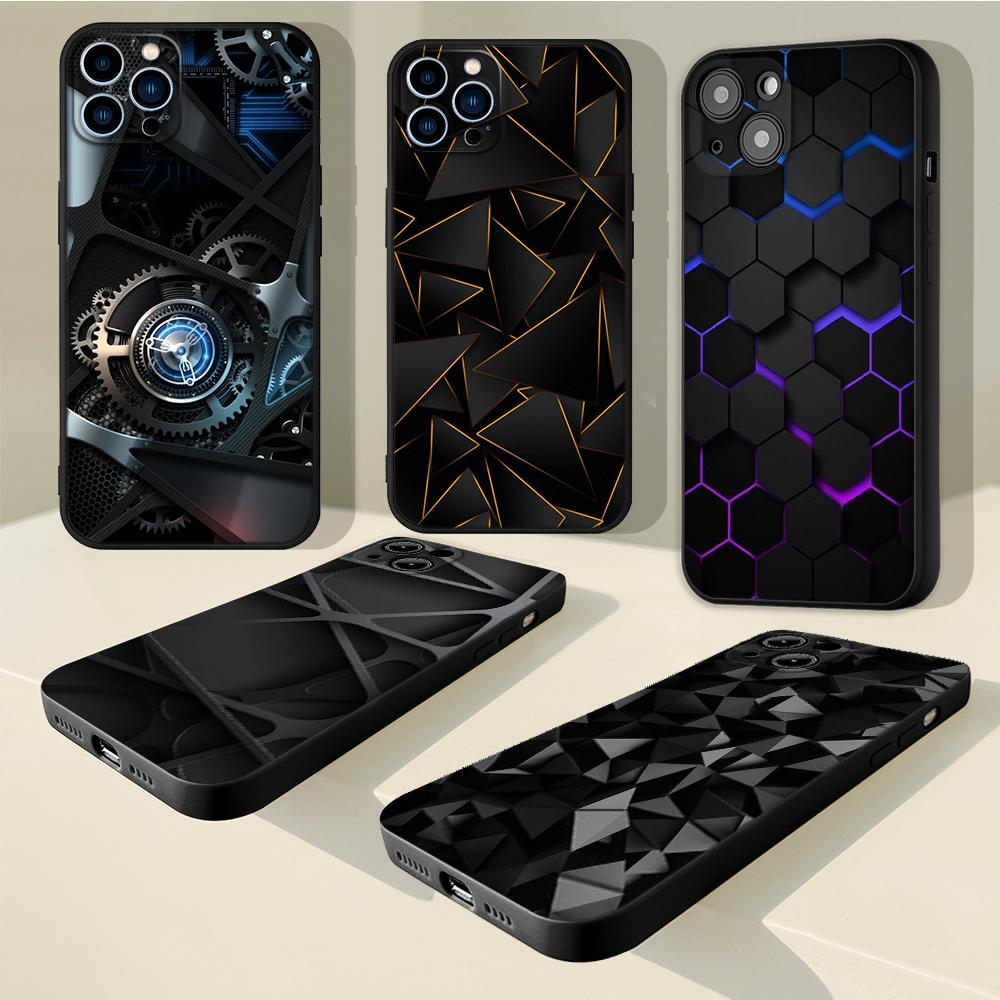 Роскошный крутой чехол для телефона с геометрическим рисунком для iphone 13, чехол для iPhone 11, 12, 13 Mini Pro Max X XS 7 8Plus XR SE2020, аксессуары, чехол Fundas