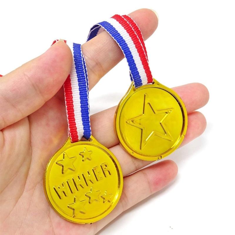 Пластиковые медали Медали за спортивные соревнования Школьные призы Спортивные награды Медали Наградные медали с лентой для соревнований Спорт