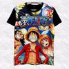3D Full Printed One Piece Luffy Cartoon Character T-Shirt(unisex)