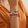 Christmas fashion multi-style jewelry versatile letter soft pottery stacked bracelet set simple snowflake pendant necklace