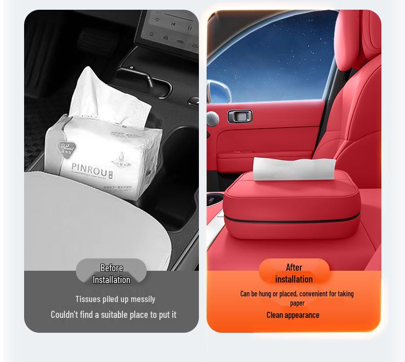 Car Armrest Hanging Tissue Holder for Seats
