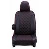 Full Seat Cover Set for Spacia Custom MK54S MK94S R5 Flair Wagon Custom Style MM54S MM94S R6 Quilted Black with Red / (2023)/12~ / /