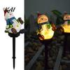 Seasonal Yard Ornaments Solar Garden Stake Light, Waterproof Christmas Outdoor LED Lamp with Warm Powered Path Lights Glow, Decorative