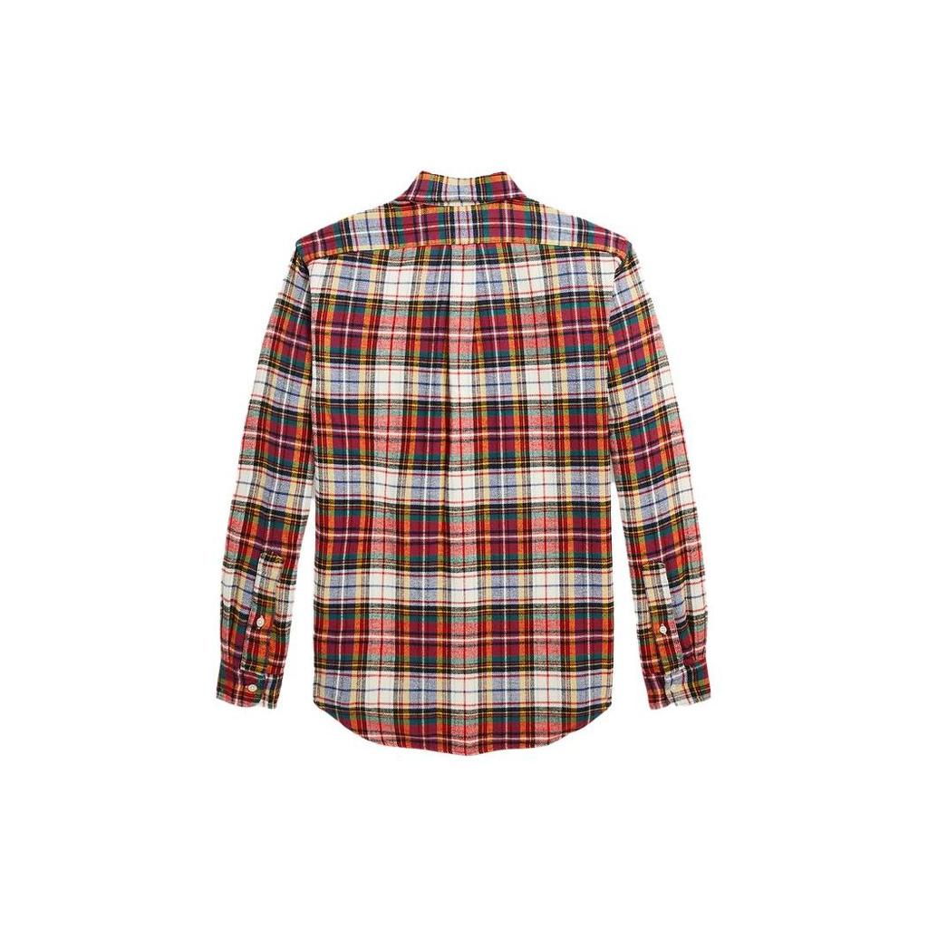 Polo Ralph Lauren FW23 Plaid Single-Breasted Casual Long Sleeve Shirt Men Shirts Multicolor MNPOWOV16823092-999