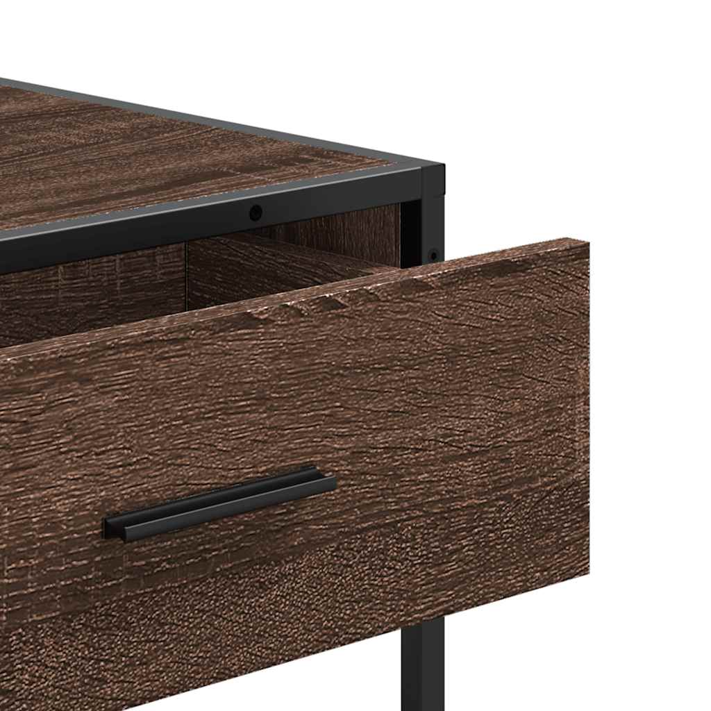 Vidaxl Консольный столик, Коричневый дуб, 90x35x80 см