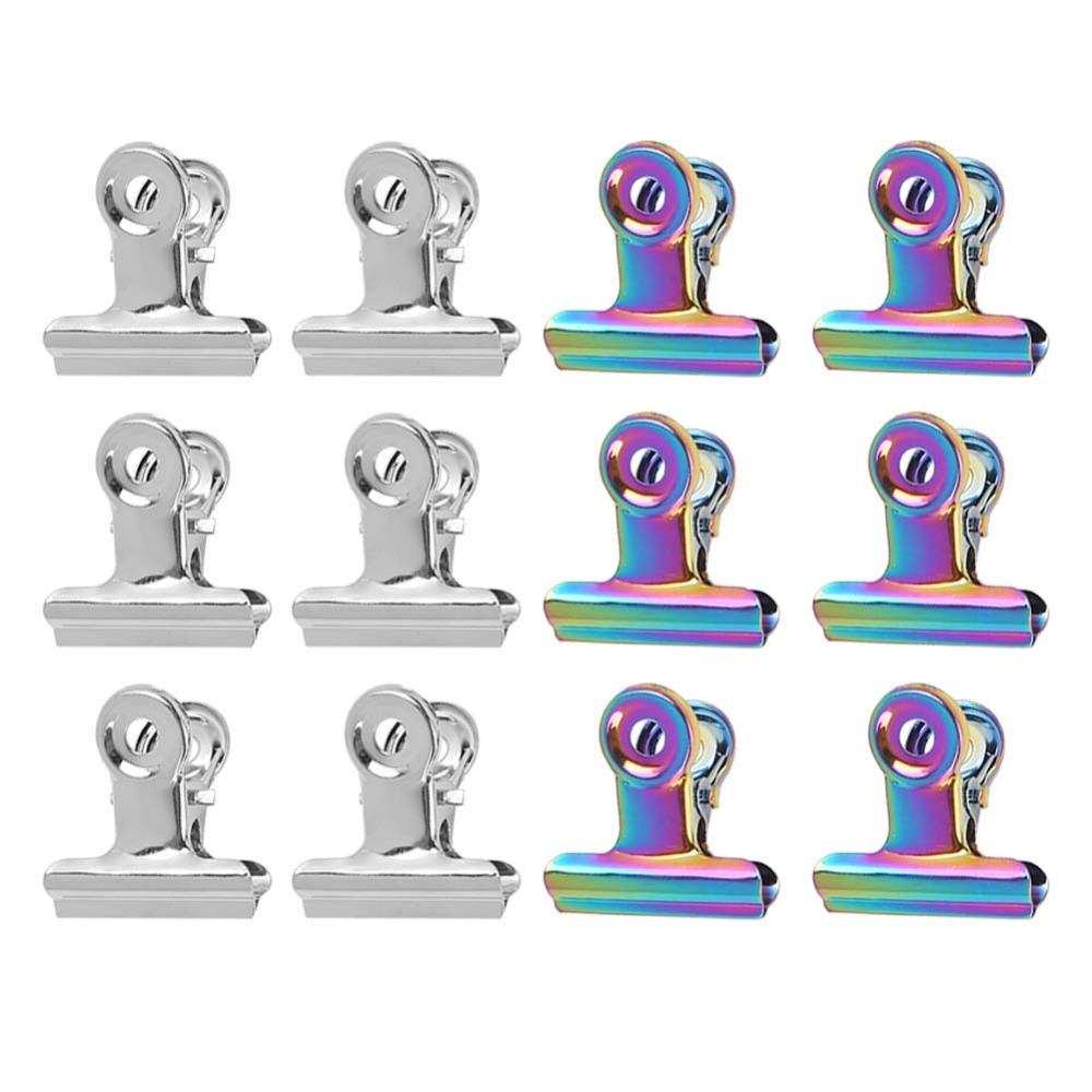12PCS Stainless Steel Nail Tips Clips Household & Office Multiscene Clamping Use