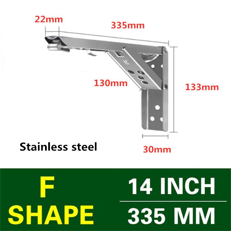 8/10/12/14Inch Adjustable Wall Mounted Triangle Folding Angle Bracket Bench Table Shelf Bracket Furniture Heavy Support Hardware