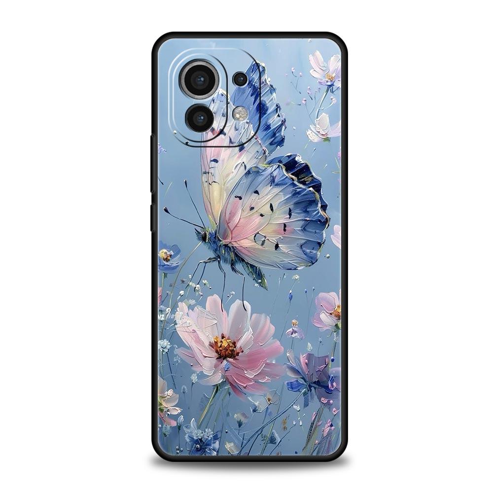 Чехол для телефона 'Масляная живопись цветов' для Xiaomi Mi 15 14 14T 13T 12T Pro 12 13 11 Lite 5G 11T Poco X6 X7 X5 Pro Мягкий чехол из ТПУ