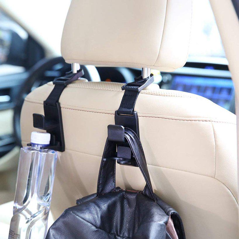 Purse ABS Car Seat Headrest Hook 1/2/4Pcs Grocery Bag Auto Seat Hanger Backseat Holder