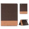 For iPad Pro 11 (2024) Case Auto Wake/Sleep PU Leather Tablet Cover Cross Texture Splicing