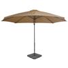 VidaXL Garden Parasol with Portable Base, Patio Sunshade, Sun Shelter, Backyard Terrace Parasol 276334