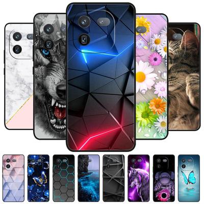 Для чехла Vivo IQOO 12 Pro Черная крышка Лев Волк Силиконовые Мягкие Задние Чехлы Для Vivo IQOO 12 Pro Чехол для телефона IQOO12 Pro Coque Capa