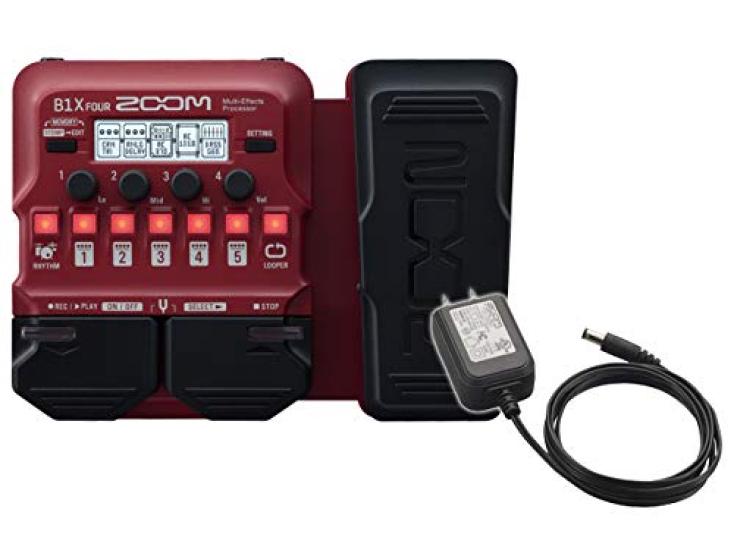 ZOOM B1X FOUR - Genuine AC Adapter Included - Bass Multi-Effects Pedal