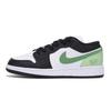 Air Jordan 1 Низкие Винтажные Баскетбольные Кроссовки Устойчивые к Скольжению и Истиранию Мужские Черно-Зеленые 553558-131(Команда85-)