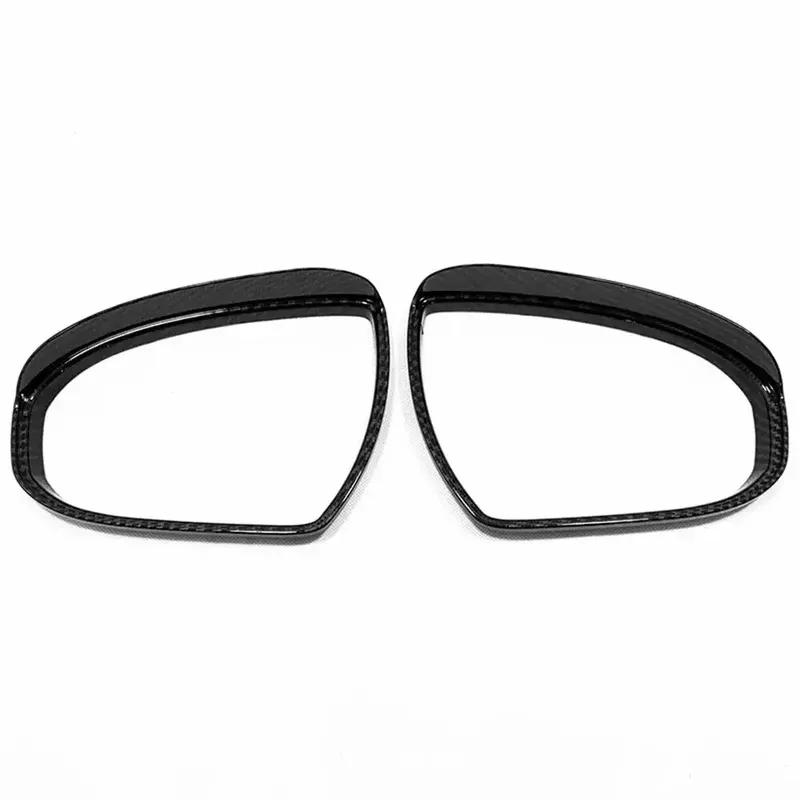 For Hyundai Tucson 2015 2016 2017- Car Rearview Mirror Rain Eyebrow Protector Cover Rainproof Frame ABS Mirror Accessories