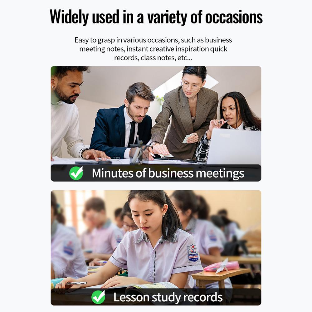 Portable Voice Recorder Professional Mini Noise Cancelling Voice Recorder MP3 Player Suitable for Meeting Recording Etc.