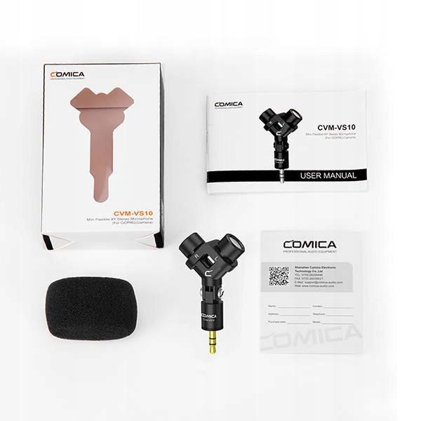 Comica CVM-VS10 - stereo microphone for camera, camcorder, GoPro