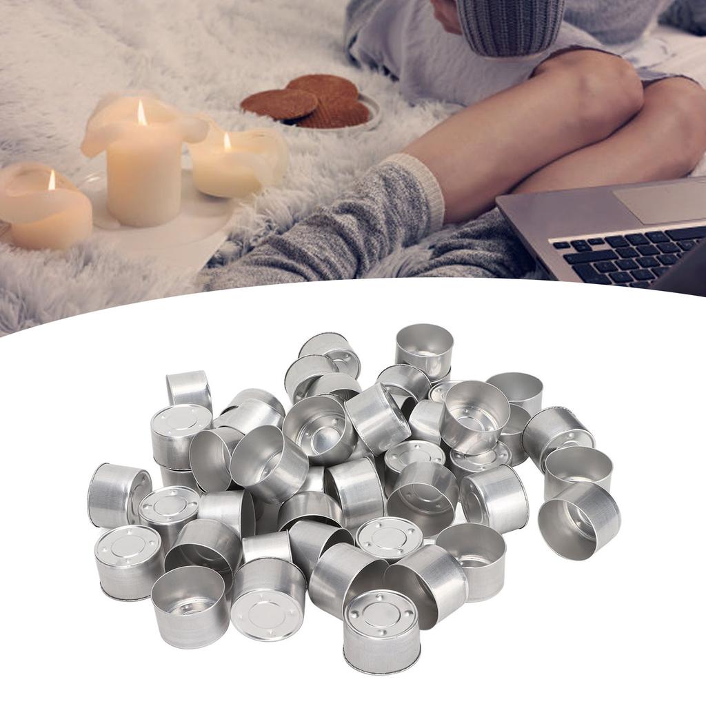 Пустая алюминиевая коробка, 100 шт., масляные лампы для ароматерапии, лампа, пустой контейнер для свечей