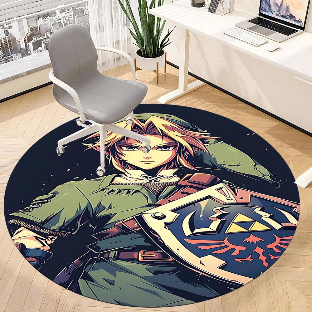 1pc THE LEGEND OF Office Round Area Rug, Under Office Chairs Bedroom Living Room Home Decor, Room Deco, Available in Various Sizes255