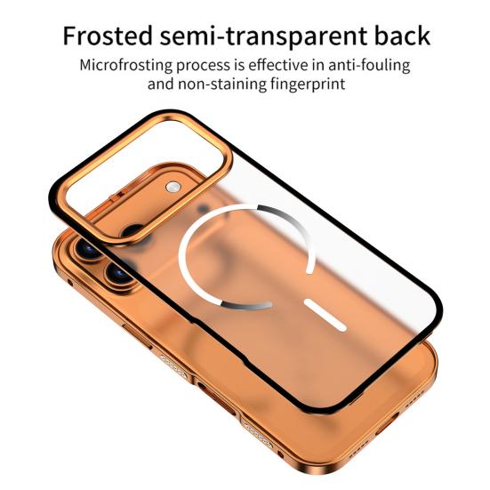 Магнитный чехол для телефона серии IPhone 17 Металлический каркас Защитный чехол для телефона Быстрый отвод тепла Беспроводная зарядка Чехол для телефона