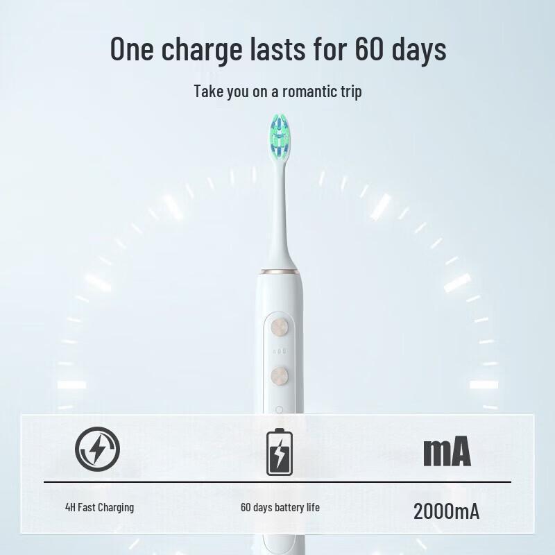 Superman RT860 Rechargeable Sonic Electric Toothbrush CN plug (adapter included)