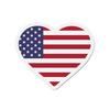 Aimant Coeur Drapeau États-Unis - Multicolore - 10 Cm - 50 Pièces - Résine Synthétique - Mixte