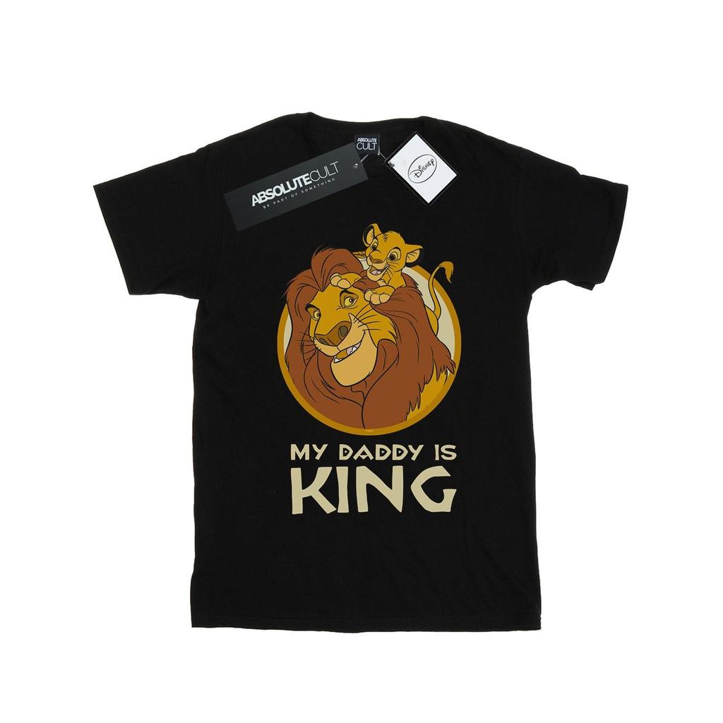 Disney Womens/Ladies The Lion King My Daddy Is King Cotton Boyfriend T-Shirt