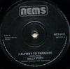7inch Record BILLY FURY - Halfway To Paradise NES018 NEMS 1976 UK Rock Used