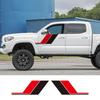 Наклейки на боковую дверь пикапа для Toyota Tacoma Графика грузовика Цветные винтажные полосы Декоративное покрытие Виниловая наклейка Автоаксессуары