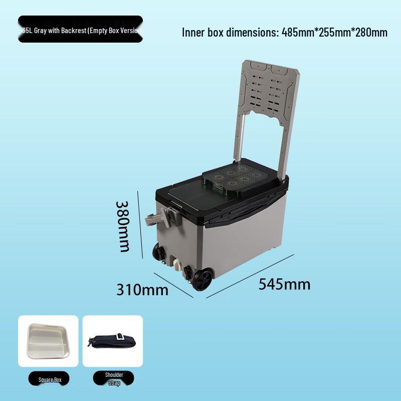 Wingning 35L Многофункциональный утепленный рыболовный ящик с держателями для удилищ