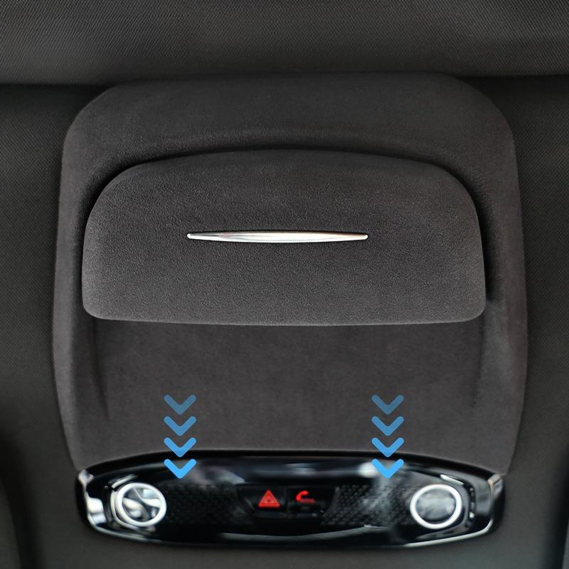 Car Glasses Case Suede Sunglasses Storage Clip Box for Geely Galaxy L7 2024 Magnetic Clip-on Car Sun Visor Glasses Holder