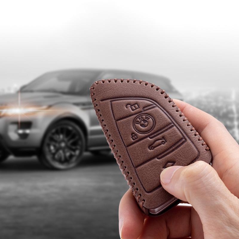 Car Leather Remote Key Case Cover Shell For BMW 1 3 5 7 Series X1 X3 X4 X5 X6 G20 G30 F15 F16 F34 F10 F20 F30 G01 G02 G05 G07 WS4