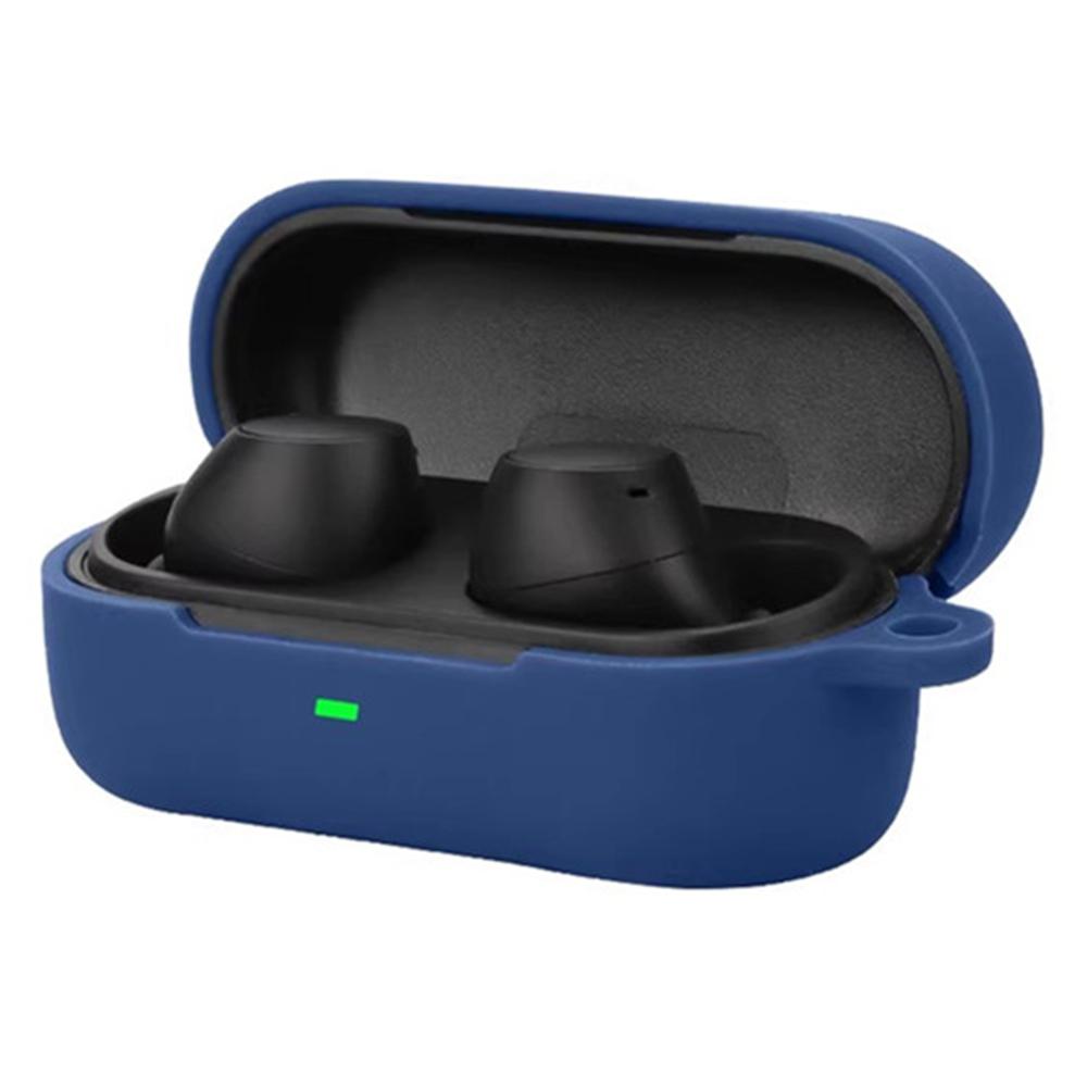 For Sony WF-C510 Bluetooth-compatible Earphones Case Soft Silicone Cover with Anti-Lost Buckle