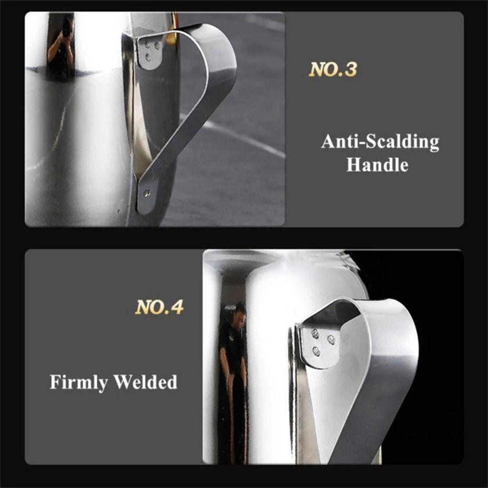 Stainless Steel Olive Oil Can Drip Free Spout Pouring Oil Pot Durable Metal Oil Kettle Soy Sauce