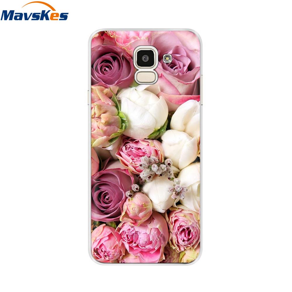 Чехол для Samsung Galaxy J6 2018 Мягкая задняя крышка из ТПУ-силикона sДля Coque Fundas Samsung J6 2018 J6 Plus 2018 Мягкие чехлы для телефона