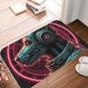 1PC Mechanical Dog Kitchen Rug Non-Slip Door Mat Pop Design Bathroom Rug Bath Mat Carpet for Home Sink Laundry Decoreeree
