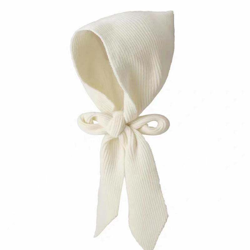 1PC Trendy Casual Versatile Skin-friendly Multiple Usage Hooded Scarf Knitted Solid Color Shawl