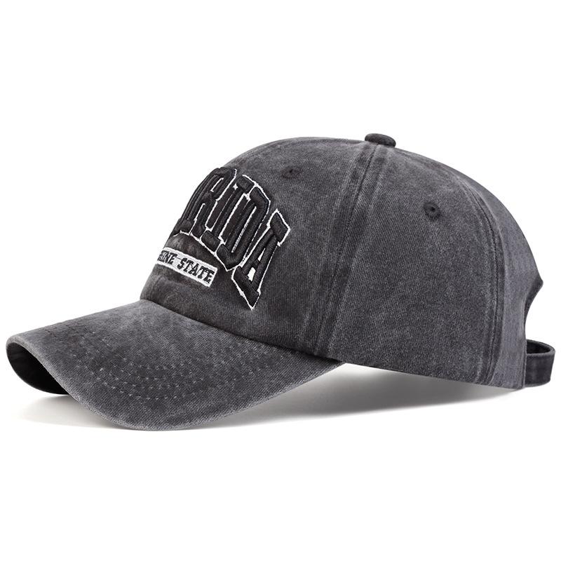 Embroidered baseball caps for men and women, fashionable daily leisure, outdoor travel, sun protection, duckbill caps